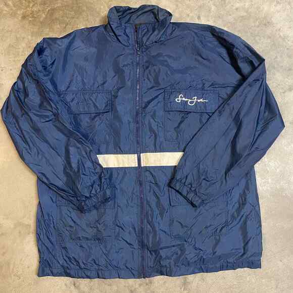 Vintage Sean John Blue Men's Large (Measures XL) Windbreaker Track Jacket - Picture 1 of 11